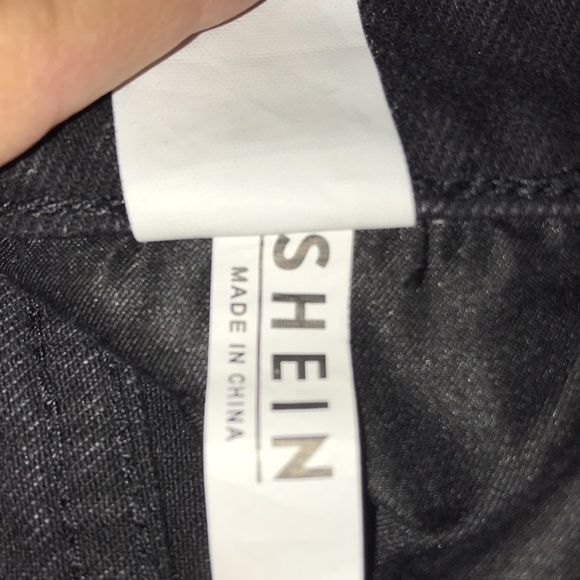 SHEIN ripped jeans black NEW size 38 - Picture 3 of 7